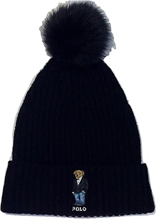 polo bear pom pom hat