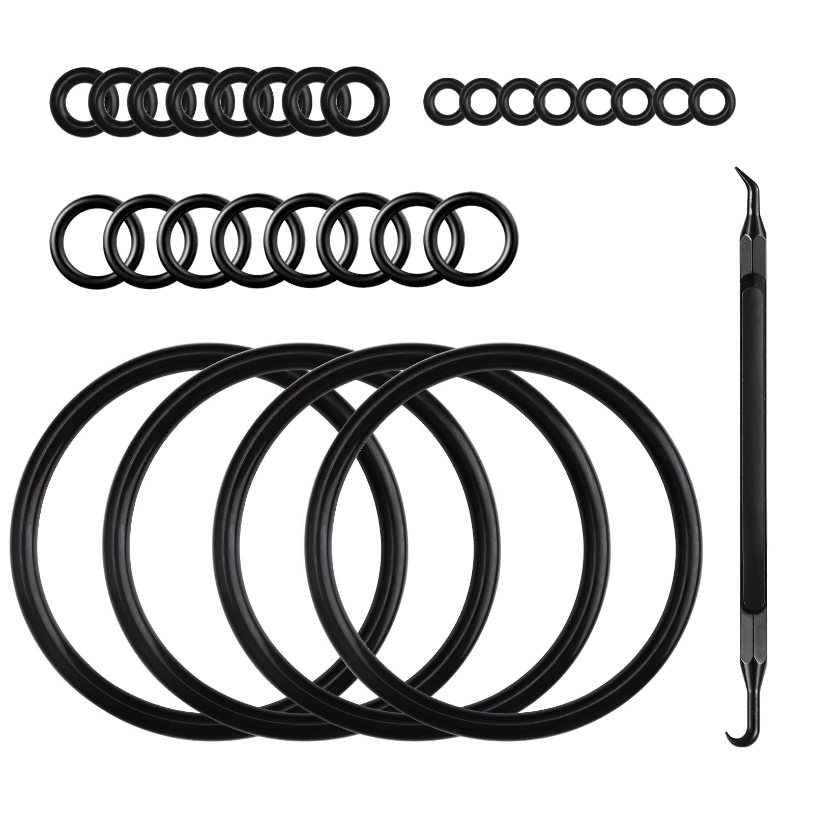 Photo 1 of **********MISSING PARTS*******
MRbrew Homebrew Gasket Set, 28 Pieces Corny Kegging Sealing O-Ring Replacement Beer Soda Washer Kit for Cornelius Keg Lid Ball Lock Keg Post Dip Tube with O-Ring Removal Tool