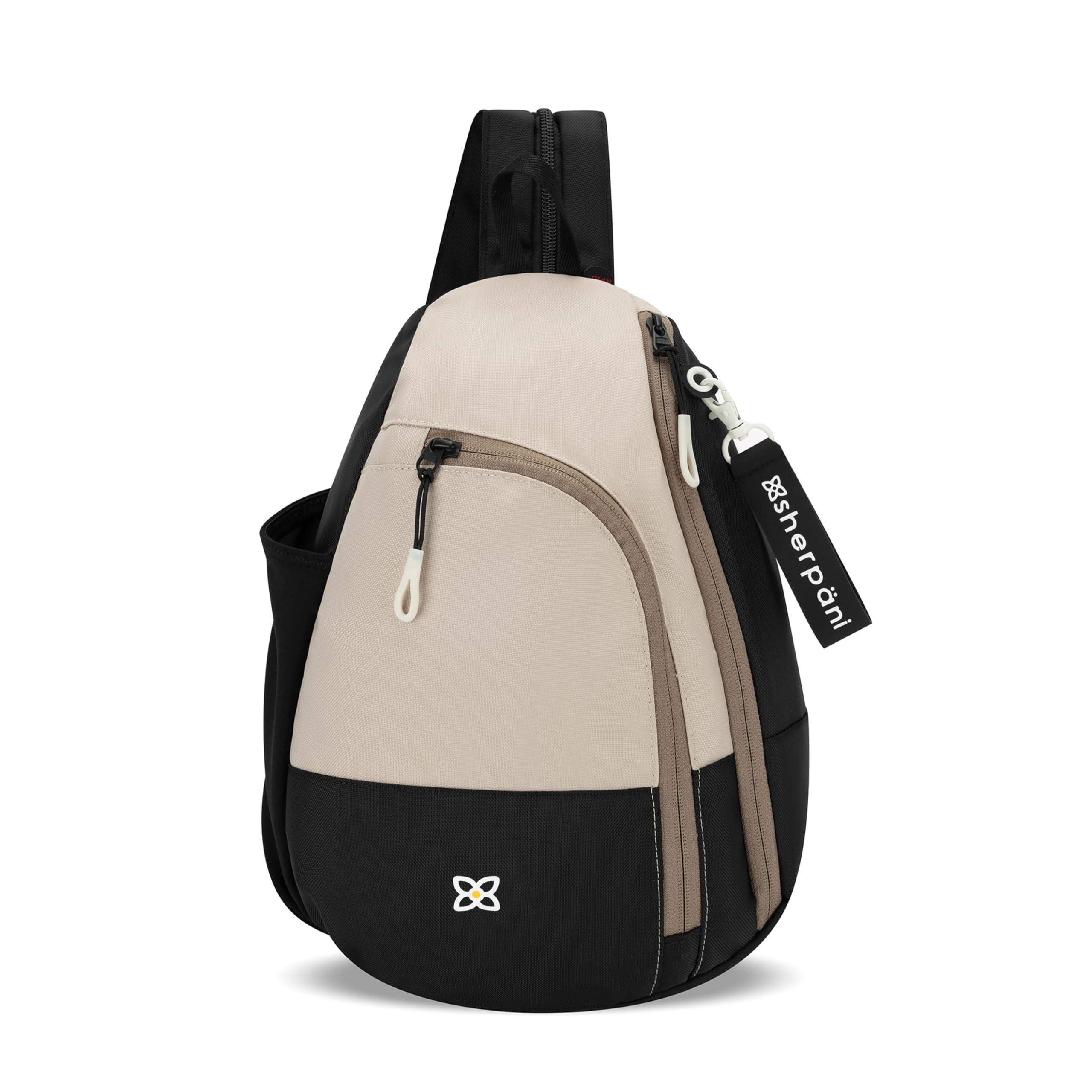 Photo 1 of Sherpani Wayfarer, Small Convertible Sling Backpack, 8L Travel Bag, Shoulder Sling Purse, Travel Gifts for Women, RFID Protection, Fits 10 Inch Tablet (Con Leche Classic)