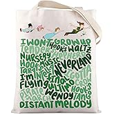 LEVLO Peter Musical Canvas Tote Bag Gift For Peter Fans Fairytale Fans Merch