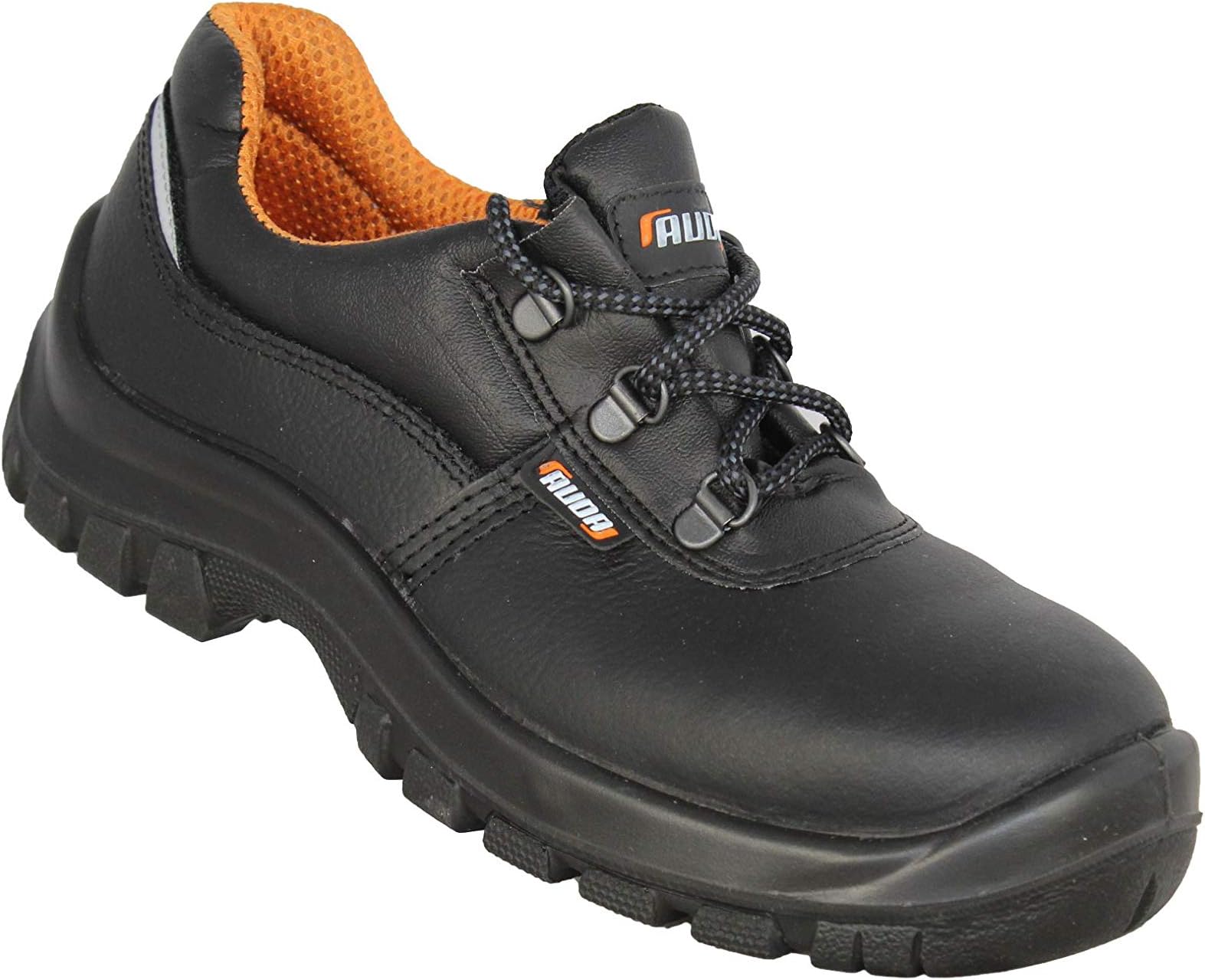 Auda AAU52 S3 SRC Bauschuhe Safety Shoes Flat Black