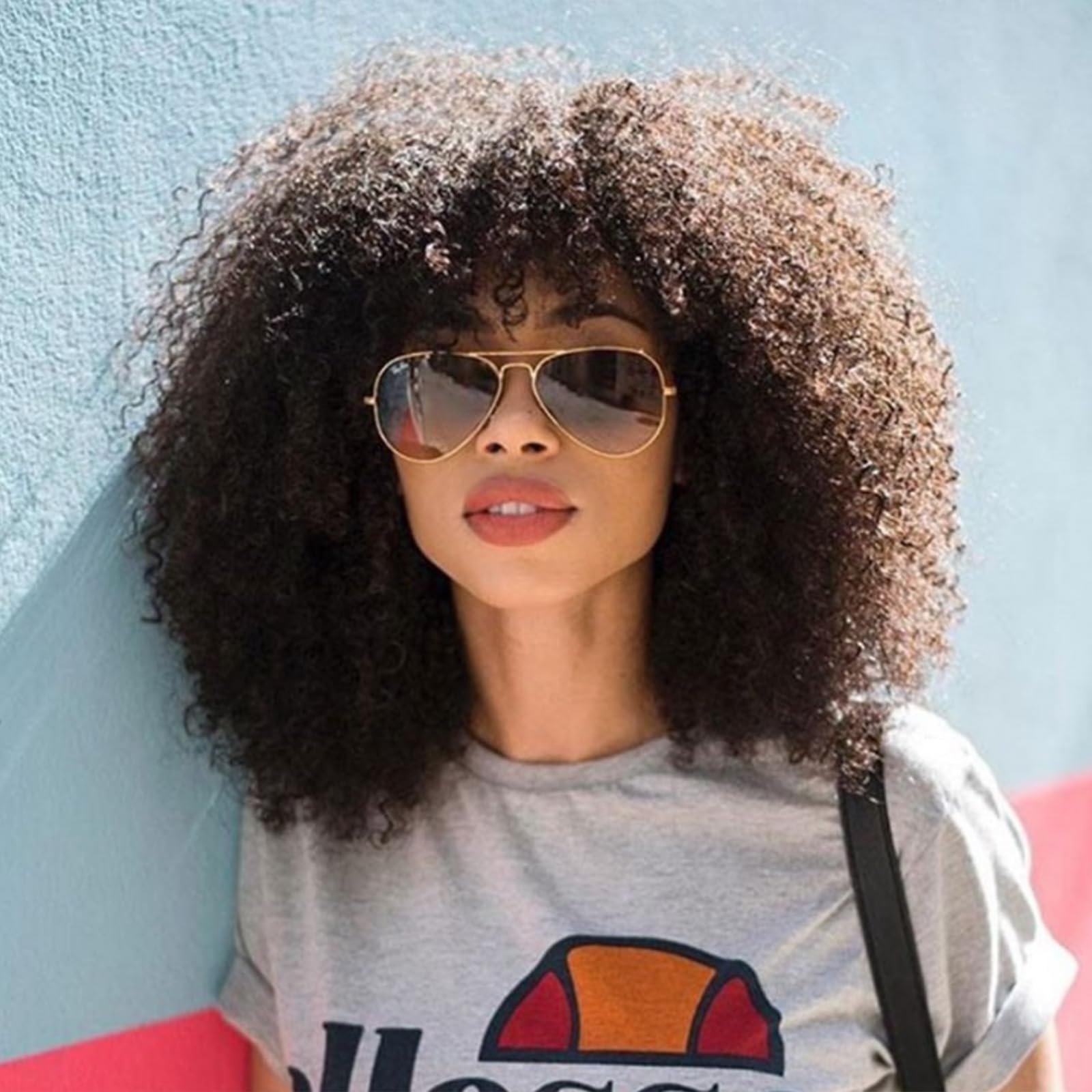 DaiMer Mongolian Afro Kinky Curly Single Bundle Human Hair Bundles 14 Inches 4B 4C Afro Kinky Bulk Human Hair Virgin Hair Extension Afro Curly Weave Bundles for Black Women Natural Color. — image 1