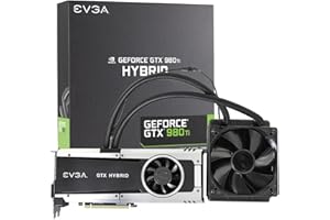 EVGA GeForce GTX 980 Ti 6GB Hybrid Gaming, All in One No Hassle Water Cooling, Just Plug and Play Graphics Card 06G-P4-1996-K