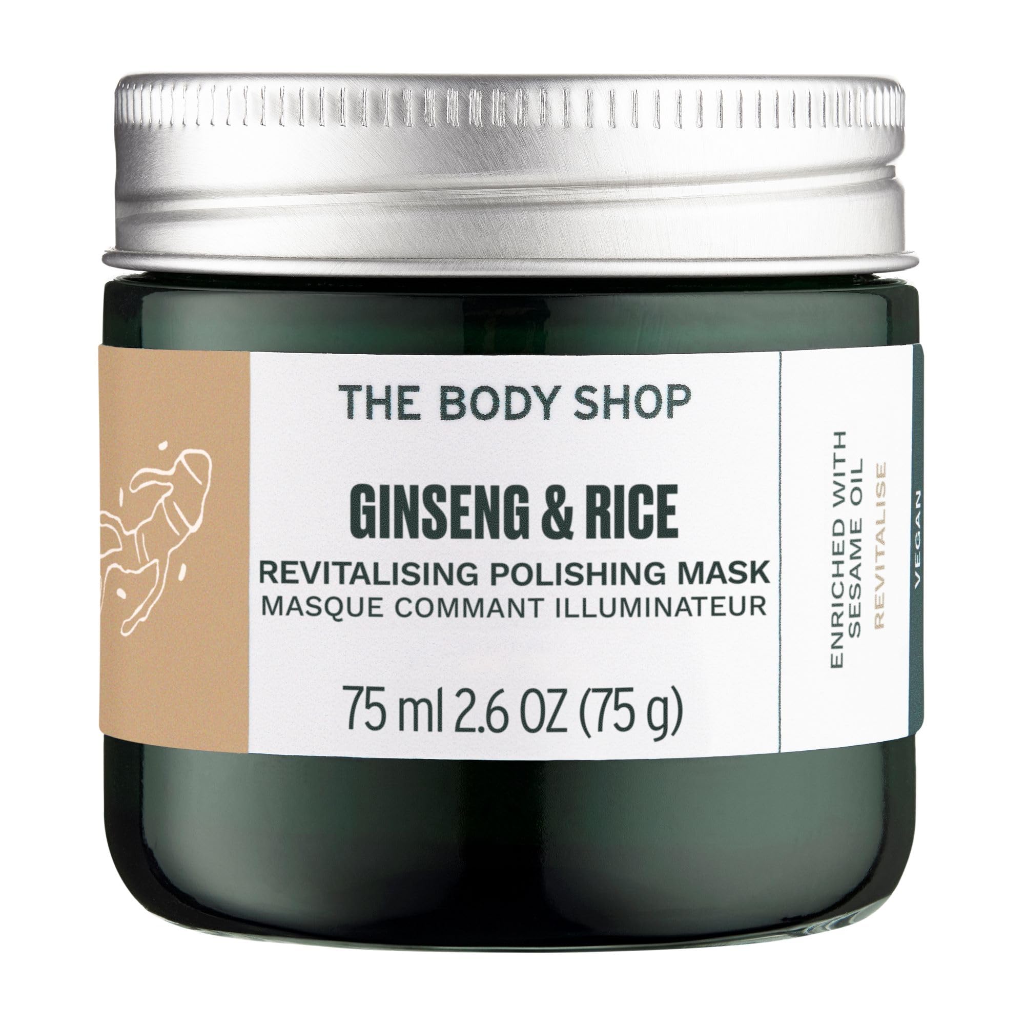 The Body Shop Chin. Ginseng & Rice Clar. Pol. Mask 75ml