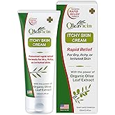 Oleavicin Organic Extra Strength Anti-Itch Cream for Dry, Itchy Skin Relief – Natural Fungal & Rash Treatment with Olive Leaf Extract – Fast-Acting, Long-Lasting Itch Relief