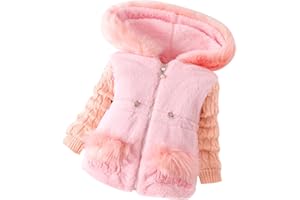 MINKIDFASHION Baby Girls Winter Autumn Little Kids Toddler Warm Jacket Coat