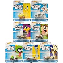Hot Wheels Looney Tunes Character Cars Complete Set of 7 Diecast
