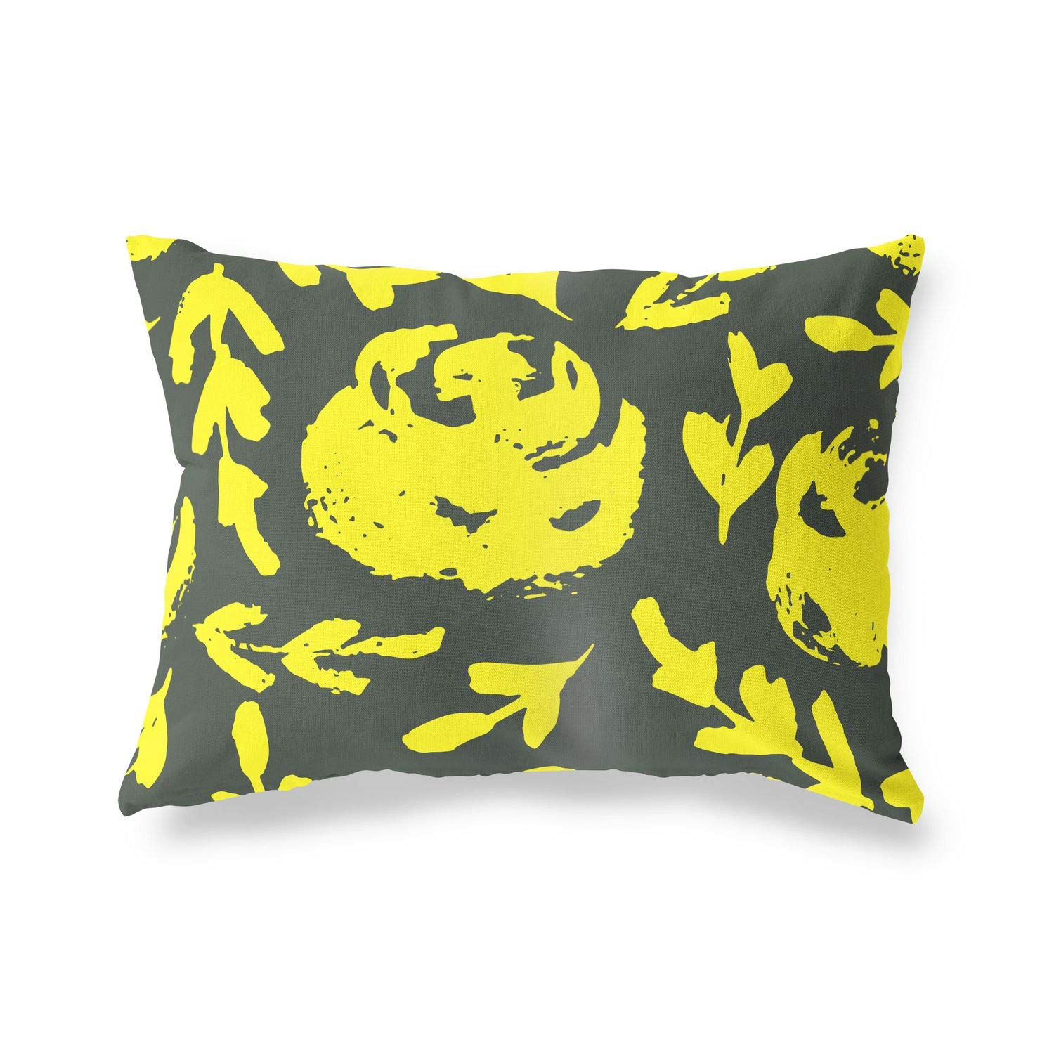 BonaMaison Decorative Cushion Cover, Neon Yellow-Fume Throw Pillow Covers, Home Decorative Pillowcases for Livingroom, Sofa, Bedroom, Size: 45X60 Cm - Designed and Manufactured in Turkey