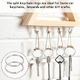 Bansusu 100PCS 2.5MM Split Keyring Rings for Crafts & Home Organization view 6