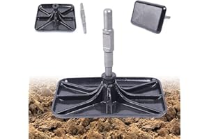 TBVECHI Compactor Plate, 11.8x7.9in Tamper Shank and Plate for Jack Hammer Compactor Rammer Manganese Steel Plate Tamper Plate Snoring Tablet