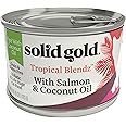 Solid Gold Tropical Blendz Salmon Pate in Coconut Oil - Nutrient-Rich Wet Cat Food for All Life Stages, 8 Pack