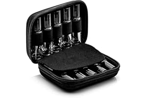 BLLREMIPSUR Essential Oil Carrying Case Holds 10 Bottles (5/10/15ml), Hard Shell Roller Bottles Storage Bag, Travel Portable Essential Oils Bottles Organizer