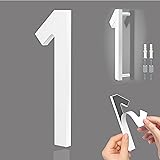 6 Inch Self-adhesive House Numbers, Modern Floating