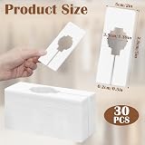mwellewm 30 PCS Wardrobe Dividers White PVC Clothes Shelf Hanger Rack Tags view 2