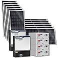 ExpertPower 20KWH 6480W 48V Solar Power System Kit | LiFePO4 48V 400Ah Battery, 6480W Solar Panels, 13KW Hybrid Solar Inverter, Dual 120A MPPT Controller | Off Grid, Residential, Home, Cabin, Back Up