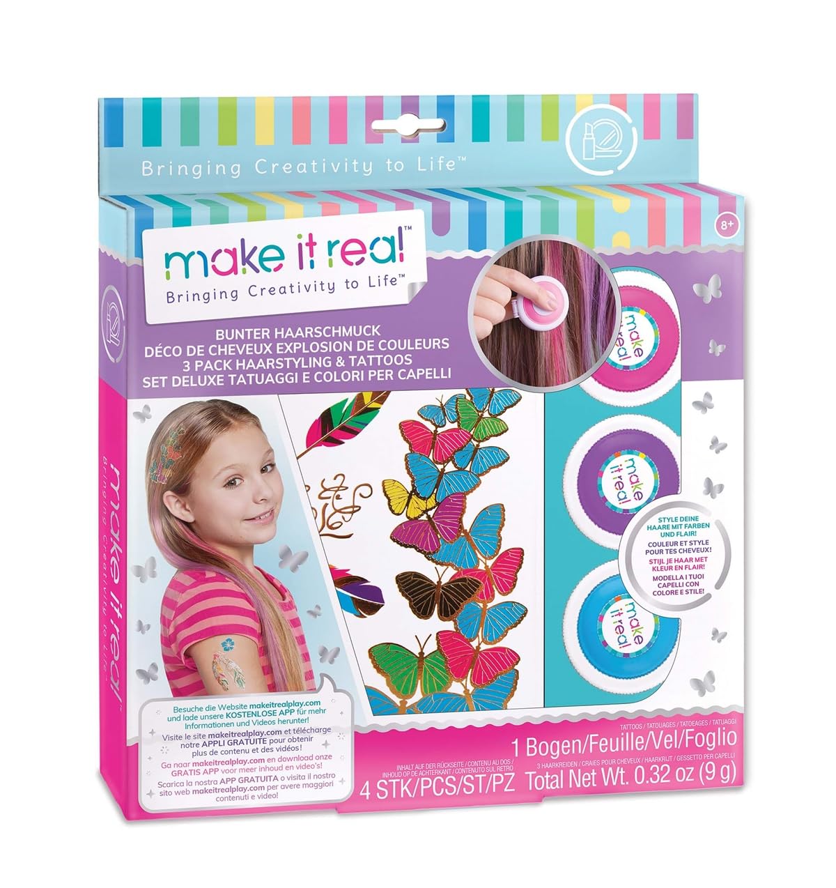 Make It Real 2302 Colour Burst Hair Deco Set