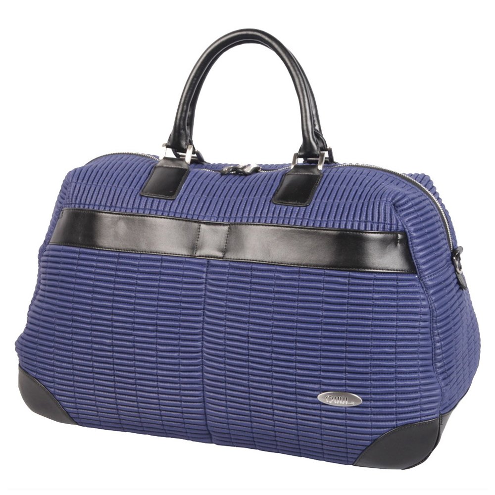 開店祝い Ouulリブ編みダッフルバッグ17ネイビー ブラック B01mqe8nwi メンズキャディバッグ Csam Archives Gov Ua