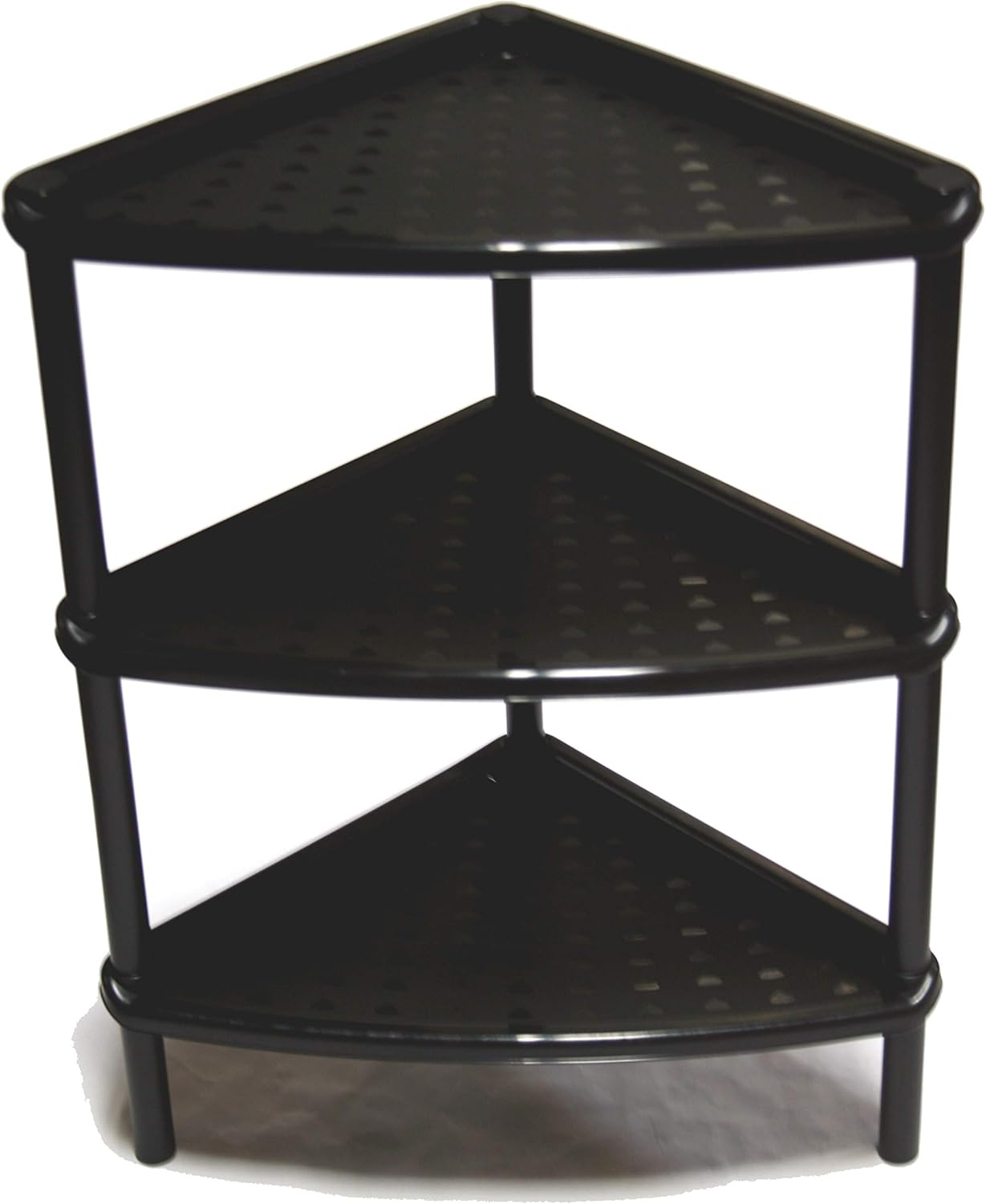 Sana Enterprises 3 Tier Corner Triangular Table, Shelf