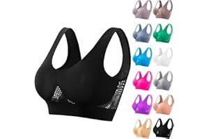UOFOCO Plus Size Cool Breathable Lift Up Sports Bras for Women Maternity Women 2024 Summer New Upgrade Full Support Air Bra