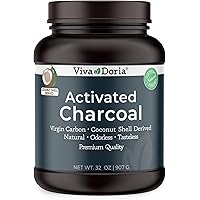 Viva Doria Virgin Activated Charcoal Powder, Coconut Shell Derived, Food Grade, 907 g (2 lb)