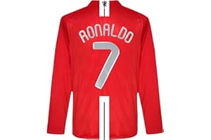 GENERIC Ronaldo Men’s Soccer Jersey Fan Version Long Sleeve Shirt for Game Day, Training, or Casual Wear - 2007/08