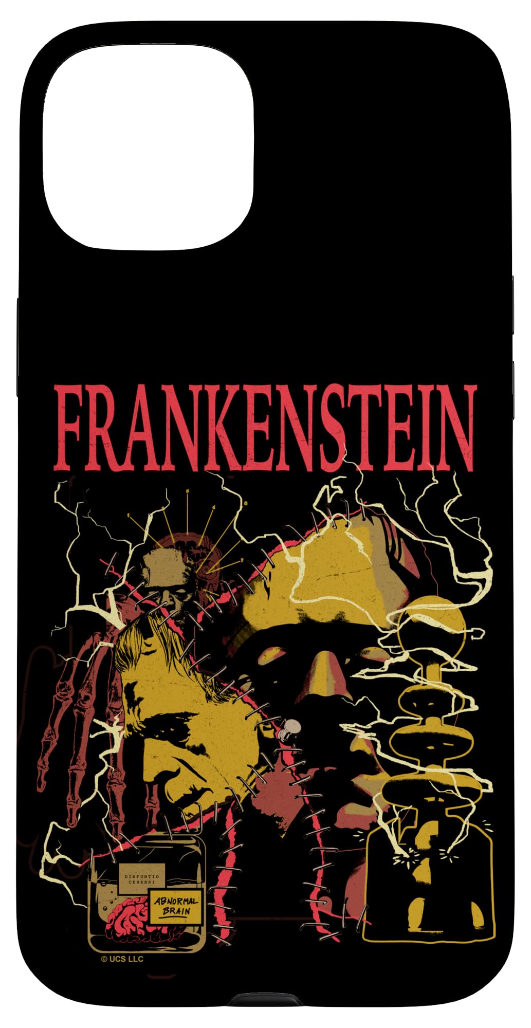 iPhone 15 Plus Universal Monsters Artist Series Frankenstein Retro Poster Case