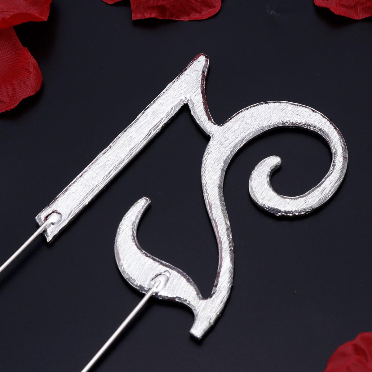 TOYMYTOY 21 Cake Topper for 21th Birthday Party or Anniversary Crystal Rhinestones Decorative Cake Topper for Party Supplies (Silver) - Image 5