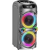 Portable Bluetooth Speaker 100W Big Powerful Wireless Boombox TWS Pairing Loud Stereo Sound Deep Bass Large Party Speakers with Subwoofer LED Lights for Outdoor Home Camping
