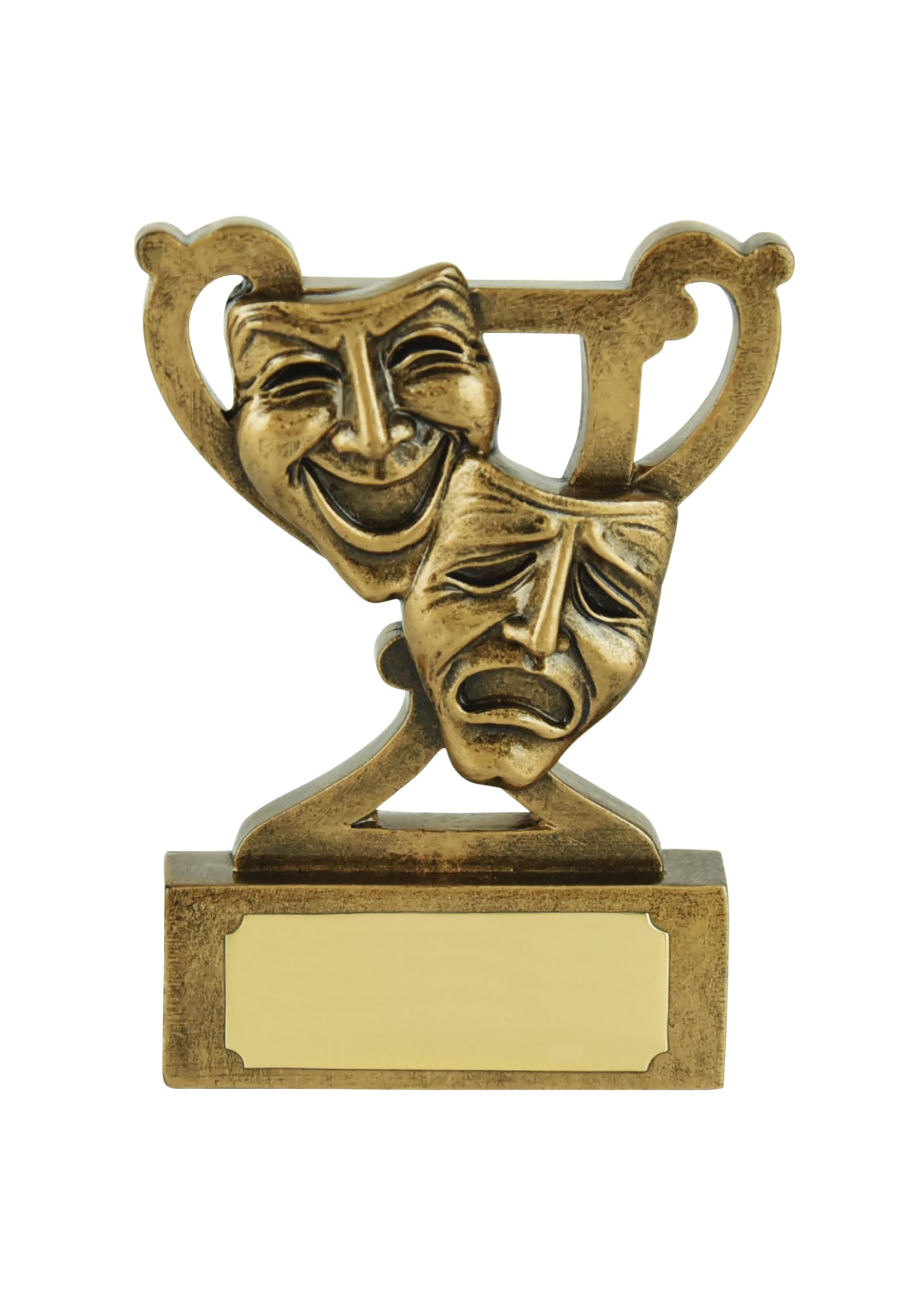 SilverTrophy: Drama Award Prize - Acting Trophy, Theatre Productions, Actor & Actress, Performing Arts, Musicals, Plays, Drama Clubs, Schools,Comedy & Tragedy Masks