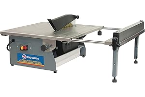 King Canada 7-Inch Portable Tile Saw with Table Extension, 14-Inch Rip Capacity - Right / 18-Inch Rip Capacity - Left (KC-300
