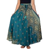 Lannaclothesdesign Women's Long Maxi Skirt Bohemian Gypsy Hippie Style Clothing Boho Skirts