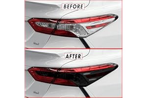 SlickMod PreCut Vinyl Smoke Tint for 2018-2022 Toyota Camry Tail Light (4. Turn Signal & Reverse, 20% Dark Smoke), TOY-CAM-1822-TL