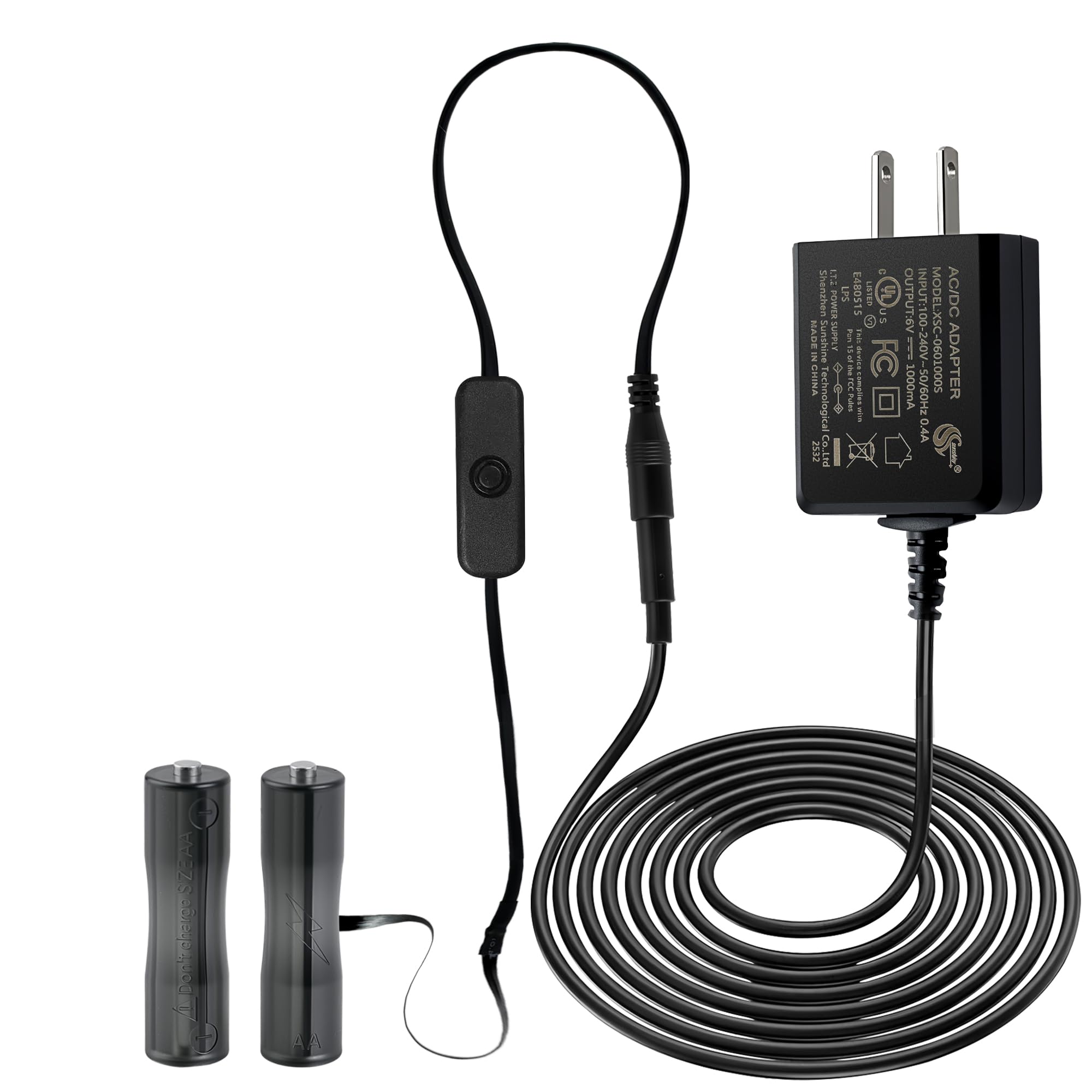 Photo 1 of AC Power Adapter for 2 AA Battery, Replacement Convert Battery Operated to Plug in