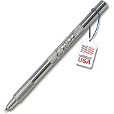 Excel Blades K4 Swivel Craft Knife with 360-Degree Rotating Blade, Aluminum | Textured Grip Handle, Lightweight Balanced Control, Compatible with #64 Replacement Blades, Made in USA