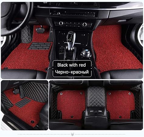 Amazon Hcdsusn カスタムカーフロアマット テスラモデル3モデルsモデルx用カースタイリングアクセサリー自動車フットカバーフットマット フロアマット 車 バイク