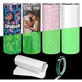 ShineMe Sublimation Tumblers 20 oz, Glow in the Dark Sublimation Cups with Spill Proof Lids and Shrink Wrap, 4 pack Stainless Steel Tumbler for Valentines' Day Gift
