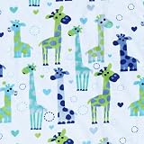 CREVENT Baby Blanket 75x100cm Soft Plush Unisex Giraffe Dot Backing view 3