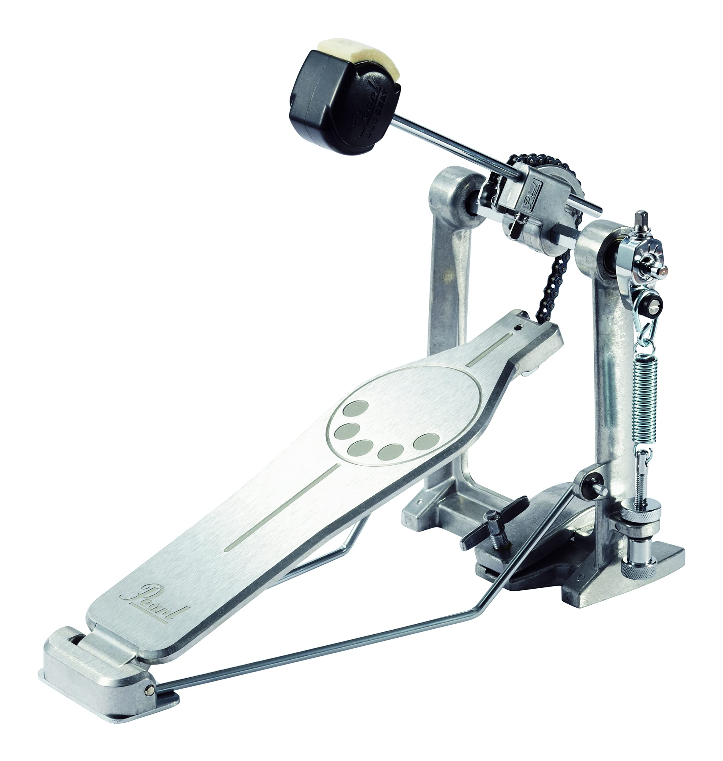 Pearl Single Bass Drum Pedal P-830 - Single Chain - Demon Style Longboard
