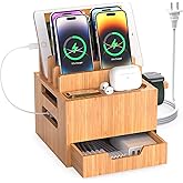 Pezin & Hulin Multi Device Charging Station, with Charger HUB Adapter, All in One Large Dock Organizer Drawer Storage, Compat