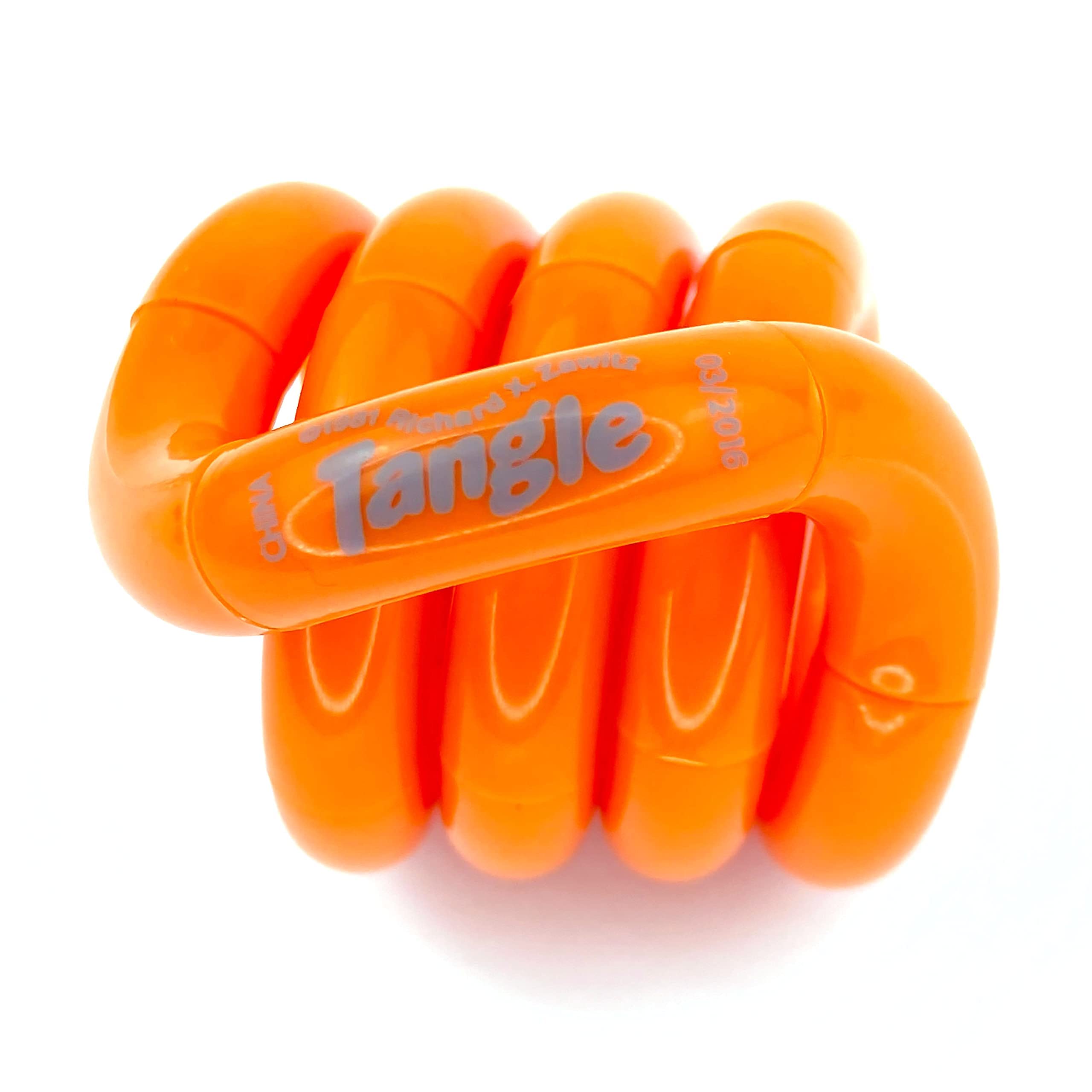 Tangle Jr. Solid Orange - Genuine Fidget - Fidget Toy for Kids and Adults — image 1