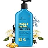 Botanic Hearth Vanilla & Peptide Body Lotion 16 fl oz | Soft & Smooth Skin | 5 Oil Blend & Butters | 5-in-1 Care | Paraben Free, Dye Free | Daily Moisturizing Lotion for All Skin Types