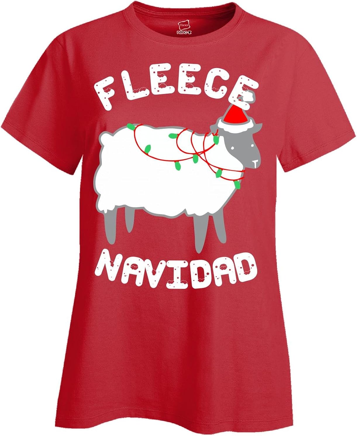 Amazon.com: Fleece Navidad Christmas - Ladies T-shirt Red 3XL: Clothing