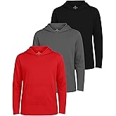 Real Essentials 3 Pack: Boys Hoodies – Youth Mesh Long Sleeve Sweatshirts with Pocket for Kids & Teens