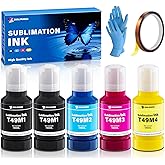 SUBLIMAKER 700ML T49M F170 F570 Sublimation Ink Compatible Replacement for Epson Surecolor F170 F570 SC-170 170 570 Sublimation Printer (T49M1 T49M2 T49M3 T49M4 Autofill/ICC-Free/Anti-UV/5-Pcaks)