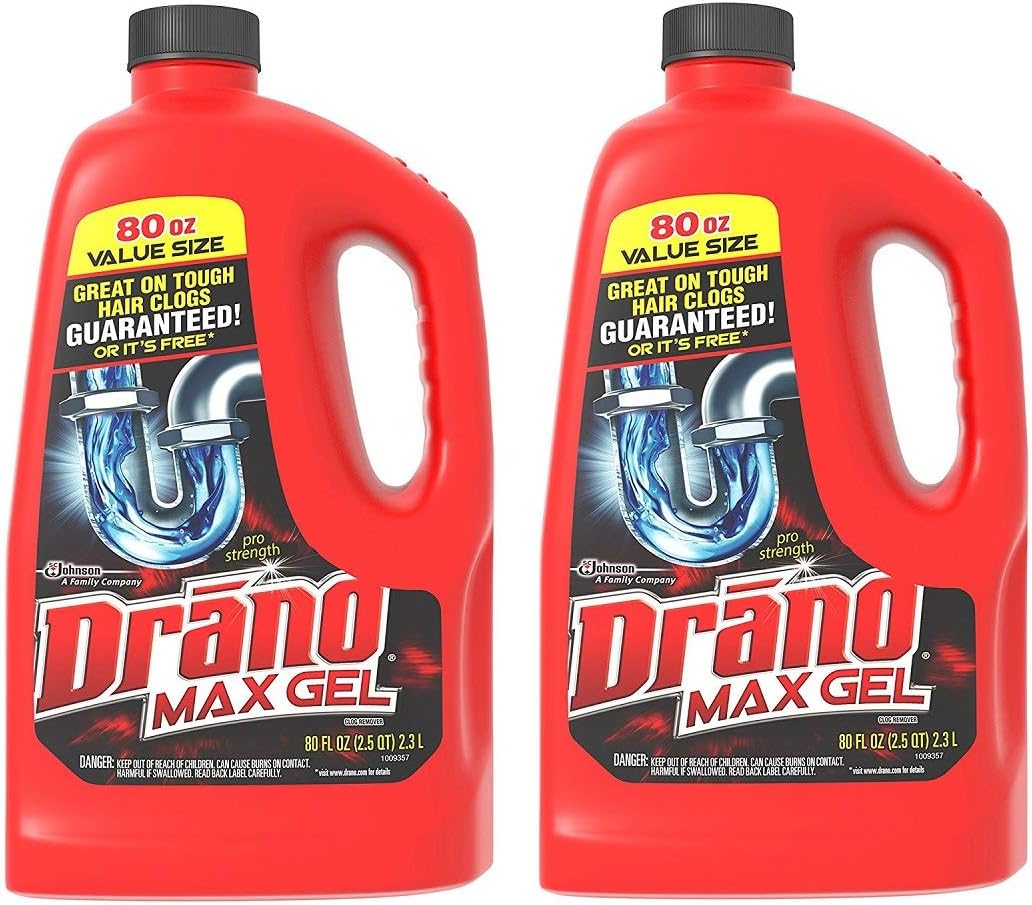 Drano Max Gel, Clog Remover, 80-Ounce
