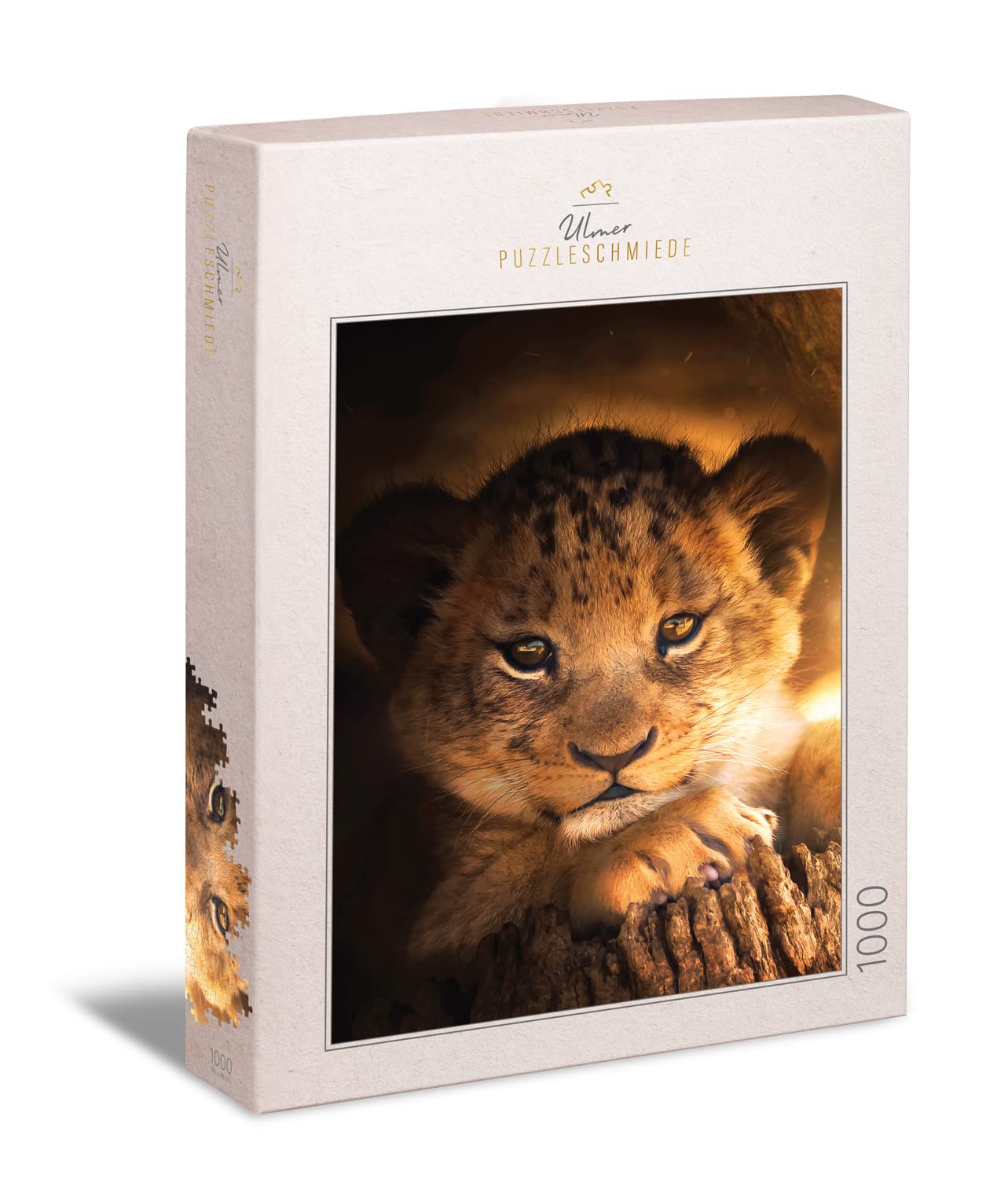Ulmer Puzzleschmiede - Little Prince 1000pc Modern Animal Jigsaw Puzzle - Lion Child - Adults