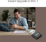 ASUS USB-BE92 Nano Tri-Band BE6500 WiFi 7 USB Adapter 6GHz 4096-QAM view 2