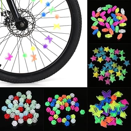 Lixada Bike Spoke Decoration Kids Bike Fun Colorful Spoke