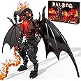 Godarscuppie Figure Balrogs Monster Building Block Set Balroged of Moria Bricks Demons Model Toys Gifts，Building Blocks Set, Bat Robot Figure with Wings and Lava Accessories