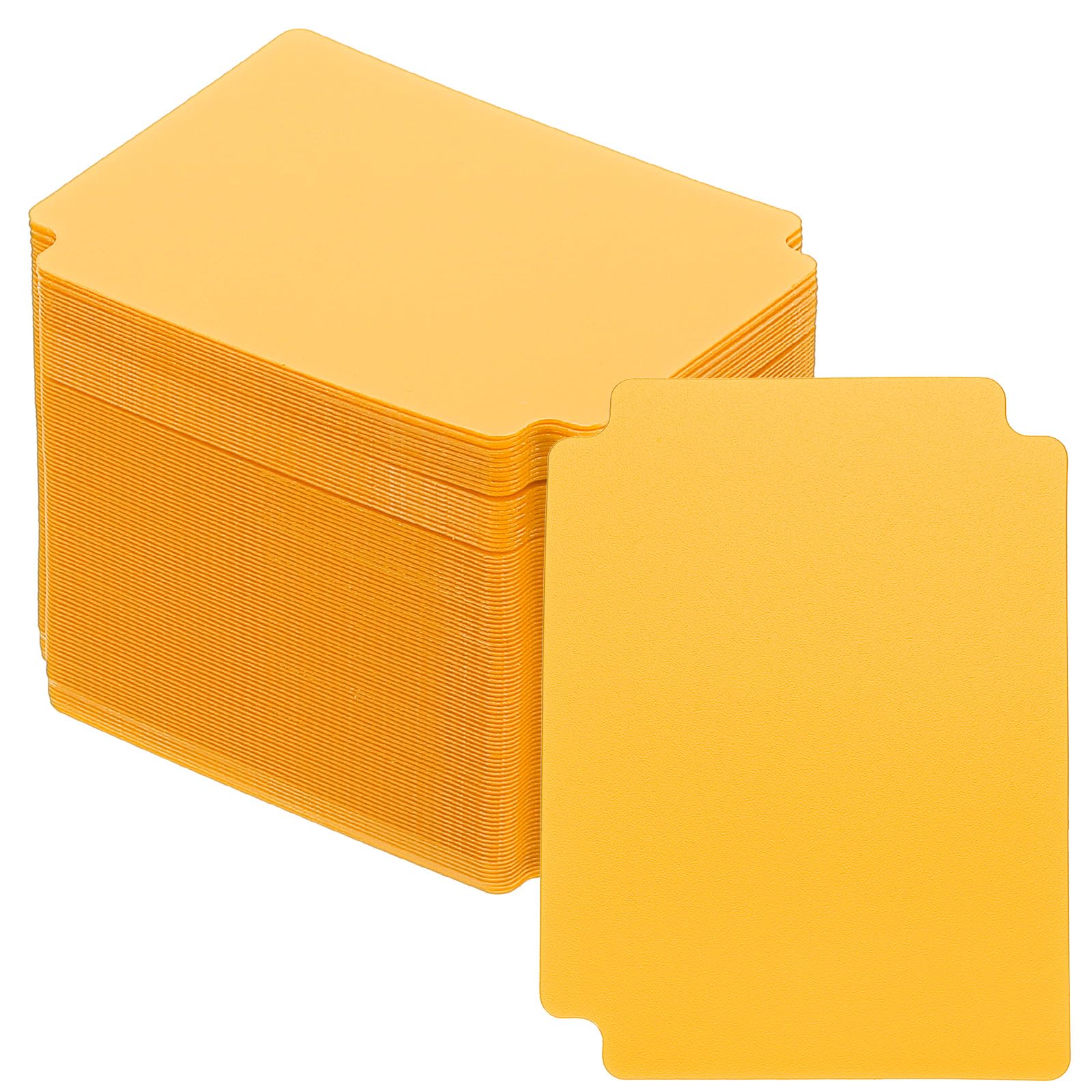 PATIKIL Trading Card Dividers, 100 Pcs Index Card Football Card Sorter Storage Boxes Organizer Tray Accessories for Sports Game Baseball Card, Yellow
